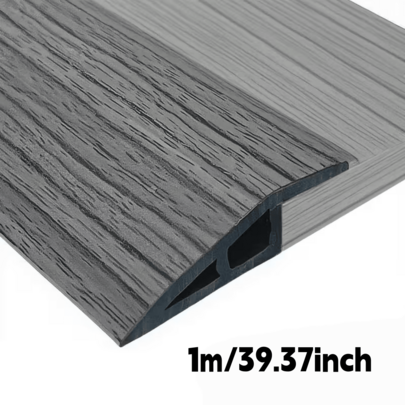 1pc 1m/39.37inch PVC Self-Adhesive Transition Strip - 1cm Height Difference Floor Transition Strip Width 5cm Sleek Design For Home And Office Decor