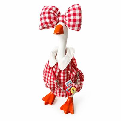 7 Inch Mini Desktop Goose Outfit Set - Cute Mini Desktop Goose Clothes Set With Accessories, Suitable For Home Office Decor (Goose Statue Not Included)