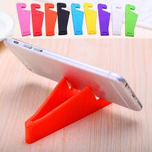 3pcs Foldable V-Shape Phone Tablet Stand, Solid Color Plastic Portable Device Holder, Adjustable Angle Anti-Slip Mobile Support, Lightweight Pocket Sized Mount For Smartphones & Tablets, Hands-Free Accessory For Office, Bedroom & Travel Daily Use - C - View 6
