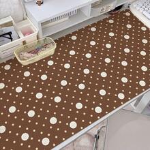Korean Ins Style Cute Minimalist Polka Dot Large Mouse Pad, Creative Cream Color Washable Desk Mat, Suitable For Girls Study And Office - View 7