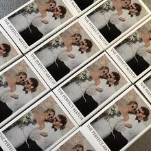 1/10/15/20/25pcs Customized Matchbox Stickers Labels (Stickers Only, Matchbox Not Included). Customized UV Crystal Transfer Stickers, Long Stickers Can Be Personalized With Images, Logos And Text, Suitable For Weddings, Birthday Celebrations - Multicolor - View 3