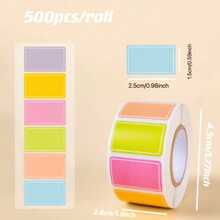 500pcs/Roll Color Coded Index Label Stickers, Durable Self-Adhesive Labels, Easy To Organize, Mark And Create Name Tags, Reusable, Suitable For Office, School, Home, Office Supplies, Stationery, Gift Wrapping - One Size Fits All - View 13