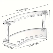 1 Set Plastic Pen Holder, 6-Slot Pen Display Rack . Eyebrow Pencil Holder . Makeup Brush Holder . Storage Rack, Suitable For Home Office And Store Use, Desktop Display Rack, Office Desk Accessories, Office Supplies - Multicolor - View 13