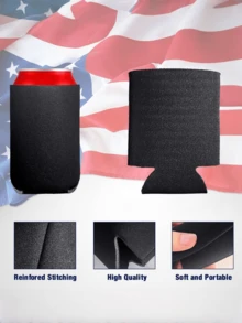 1/3/5pcs Multi-Color Neoprene Can Cooler Sleeve, 4mm Thick Insulation Anti-Condensation, Portable Beer Bottle Insulated Cup Holder, Outdoor Beach Party Camping Anti-Slip Drink Thermal Sleeve - View 9