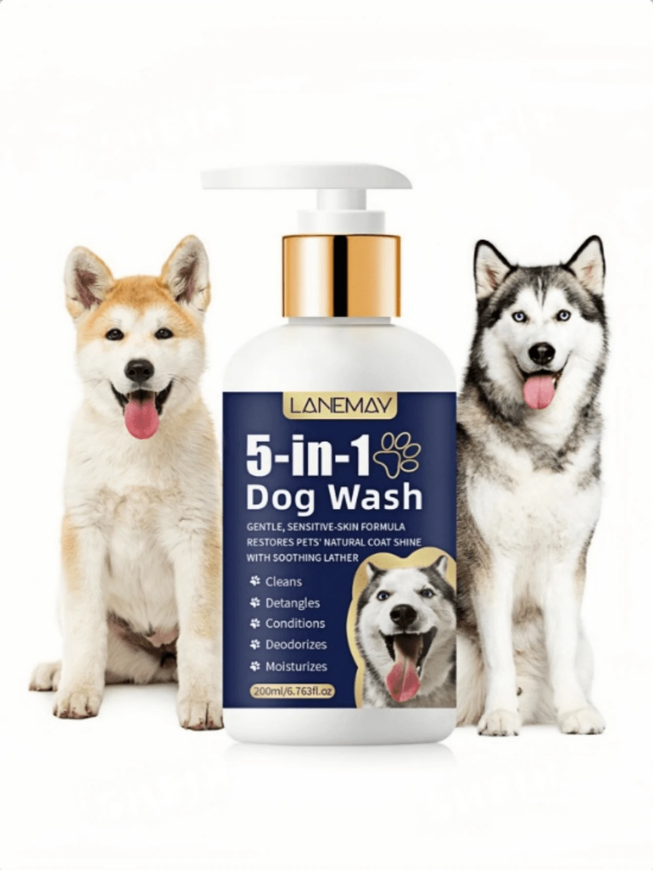 Champú para mascotas 300ml, Champú para gatos, Producto de baño con fragancia de limpieza, Líquido de baño para perros (Diferentes lotes de producción, Versión mejorada priorizada) - Multicolor - Ver 1
