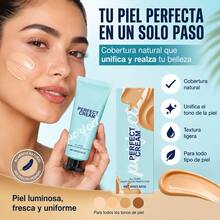 MOPOYAT Crema hidratante, un gel facial profesional adecuado para todo tipo de piel, un humectante facial que hidrata y suaviza la piel, el secreto para una tez suave, adecuado para el maquillaje diario, de larga duración y a prueba de manchas. - Beis - Ver 9