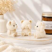 Zhonghui Mold 3D Cute Teddy Bear Silicone Mold, Animal Bear Candle Mold For DIY Scented Candles, Resin, Soap, Plaster, Handmade Gift And Home Decor Crafts - Animal - View 3
