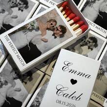 1/10/15/20/25pcs Customized Matchbox Stickers Labels (Stickers Only, Matchbox Not Included). Customized UV Crystal Transfer Stickers, Long Stickers Can Be Personalized With Images, Logos And Text, Suitable For Weddings, Birthday Celebrations - Multicolor - View 7