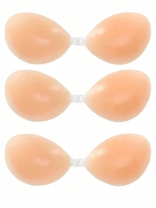 Reusable Front-Closure Invisible Silicone Push-Up Bra, Nipple Covers, Women's Lingerie Accessories, Suitable For Matching With Dresses - Multicolor - View 15