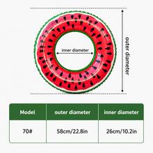 Children & Adult Watermelon Swim Ring, Inflatable Pool Float, Suitable For Women, Girls, Boys, Summer Pool, Beach, Party, Water Sports - Red - View 6