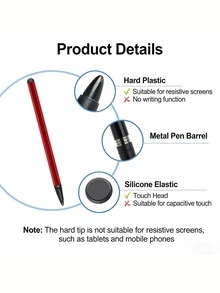 Stylus Pen 2-in-1 Sensitivitas Tinggi, Pena Sentuh Fungsi Ganda, Kompatibel dengan iPad/ Mini/ Pro/ Air/ Smartphone/ Galaxy/ Semua Perangkat Layar Sentuh Universal - MultiWarna - View 3