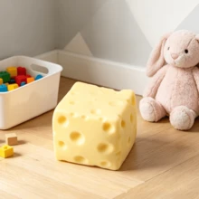 1pc 2026 New Realistic Cheese Squeeze Toy, Stress Relief Squeezing Toy, Silicone Squishy Toy, Random Color, Birthday/Surprise/Holiday/Couple Gift - Multicolor - View 9