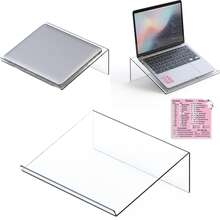 1pc Transparent Acrylic Bookshelf - Acrylic Bookshelf With 2 Book Clips, Open Bookshelf For Display And Reading, Suitable For Art, Bible, Cookbook, Easel, Magazine, Textbook - Sets - View 5