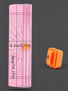 1pc 4-In-1 Rotary Paper Trimmer, Paper Cutter, Office Photo Paper Cutting Knife, Plastic Material - As Shown In the Figure - View 11