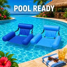 Ghế nằm nổi hồ bơi, ghế võng bơm hơi cho người lớn, giường nổi hồ bơi, sofa nổi hồ bơi họa tiết hoa màu xanh, phù hợp cho tiệc hồ bơi mùa hè, hồ bơi bơm hơi, sân vườn, phao nổi hồ bơi bơm hơi, đồ dùng du lịch thiết yếu, phụ kiện đi biển - Ghế tựa bơm hơi - Xem 6