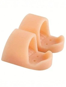 2pcs Toe Caps, Suitable For Bent, Curved And Claw Toes, Gel Toe Caps, Silicone Toe Pads, Silicone Toe Protectors, Toe Support Caps - 均碼 - 查看 12