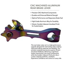 Universal CNC Aluminum Alloy Motorcycle Rear Brake Lever Arm, Adjustable Tension Rod, Suitable For SUZUKI, Dirt Bike, Scooter Modification Parts - A - View 3