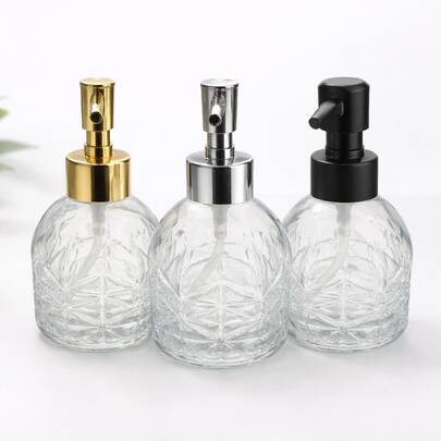 Dispenser Porta Sabonete Líquido 220 ml – Saboneteira Vidro Elegante