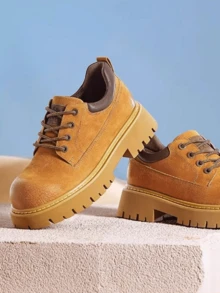 CAMEL CROWN Women's Sports Shoes, Spring/Summer New Fashion Versatile Lightweight Breathable Low-Top Casual Sneakers - Earthy Yellow - View 5
