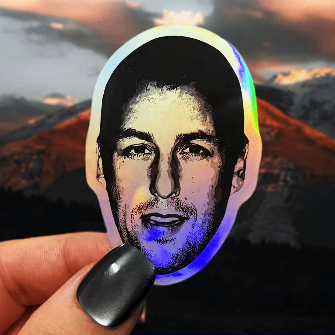 Black And White Portrait Funny Stickers, Vintage Personalized Decorative Stickers, Waterproof Vinyl Stickers - Durable Matte Surface, Self-Adhesive Bumper Stickers, Suitable For Cars, Windows, Laptops, Trucks, Water Bottles - Versatile Durable Design, Car Stickers - Vinyl - View 1