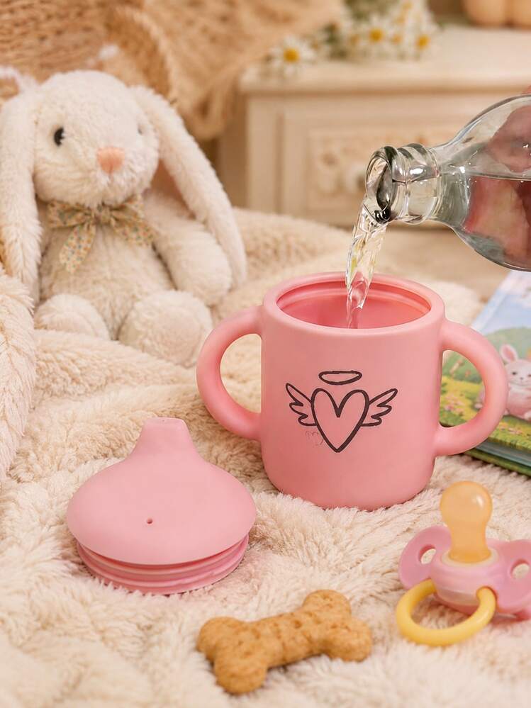 可客製化個性化矽膠吸管杯－附手柄矽膠訓練杯，可客製化動物/姓名圖案禮品，矽膠吸管杯－訓練杯，可客製化姓名動物圖案，可客製化雙手柄矽膠學習杯，矽膠奶杯，可客製化姓名學習杯，雙蓋飲水杯，可愛飲水杯，矽膠訓練杯，理想居家禮品 - 多色-兒童吸管杯 - 查看 2