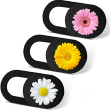 3 piezas Cubierta deslizante para cámara web con diseño lindo de panda, ajuste delgado para portátil, computadora, teléfono inteligente, tableta para proteger su privacidad y , adhesivo fuerte (3 paquetes - Diseño de panda) - Multicolor - Ver 25