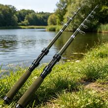 1.8m/2.1m Telescopic Fishing Rod, M Action, EVA Handle, Lightable And Portable, Freshwater And Saltwater, Suitable For Anglers And Beginners - Green - View 10