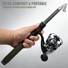 SEACHASER Fishing Tackle Set:Telescopic Fishing Rod With Reel,Telescopic Rod,Freshwater And Saltwater,Pocket-Sized Fishing Rod - Multicolor - View 4