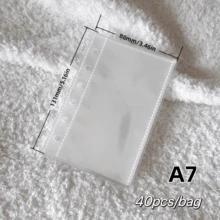 20/30/50 Pages/40 Sheets/Pack A6/A7/M5/A8 Thickened Card Album, Minimalist Transparent Inner Pages, Replaceable Inner Pages, Suitable For Loose-Leaf Photo Album Sticker Book, 3D Sticker Book Spare Plastic Inner Pages, Sticker Notebook Loose-Leaf Binder, Made Of High Transparency PP Material, With Protective Film, Can Be Used For Sticker Making, Sticker Book Making, Photo Cards, Office Notebook Storage Supplies, Small Card Storage Bags, Collection Albums, Back To School Season, Teacher Gifts, Back To School Gifts - Inner Pages - View 9