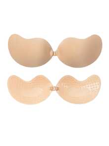 Hourtrue 1pc Classic Mango Shape Self-Adhesive Push-Up Bra Pads, Nude - Multicolor - View 13