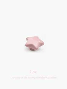 Cute Star Ceramic Nursery Drawer Knob, Single Hole Cabinet Pull Handle For Baby Dresser, Wardrobe, Closet & Changing Table Decor - Pentagram - View 10