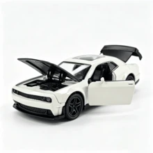 Supercar Model Kids Mini Realistic Racing Car Alloy Inertia Sports Car Desktop Ornament - White - View 6