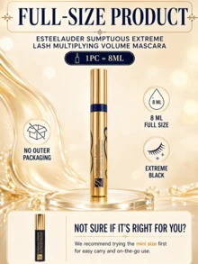 Estée Lauder 雅詩蘭黛 Sumptuous Extreme 睫毛膏 (2.8ml/8ml)，防水、防暈染、持久不褪色、捲翹、加長、豐盈、不結塊，日常妝容 - 黑色 - 查看 5