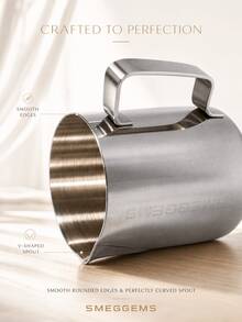 SOKANY Premium 304 Stainless Steel Milk Pitcher, Thickened Design With Tilted Spout, Suitable For Coffee Milk Frothing - View 9
