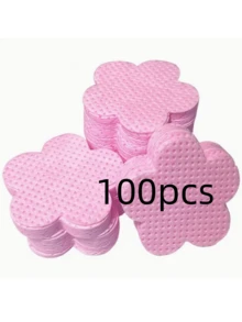 100 Peças Lenços de Limpeza de Unhas Sem Pelos, Almofadas de Algodão Removedoras de Esmalte de Unhas, Lenços de Limpeza de Extensão de Cílios, Almofadas de Tecido Não Tecido Macio Removedoras de Esmalte de Unhas com Acetona, Para Preparação de Unhas e Remoção de Esmalte de Unhas em Gel - Multicolorido - Visão 10