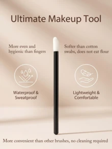 JINSHEE202 Lipstick Applicator, Multi-Function Lipstick Brush For Even Application, Facial Makeup Detail Brush, Lipstick And Lip Gloss Applicator, No-Shed Makeup Brush, Portable Travel Essential Makeup Tool - Black - View 5