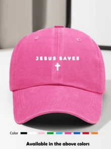 1pc Vintage Print Washed Distressed Soft Top Baseball Cap Unisex Travel Sun Protection Baseball Cap Dad Hat, Suitable For Daily Wear And Clothing Matching - Q - View 35