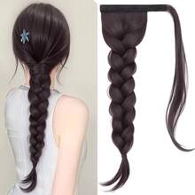 Wrap Around Low Ponytail Braided Synthetic Hair Heat Resistant Natural Hairpiece Fashion Hair Accessories For Women Daily Party, Halloween - Multicolor - View 10