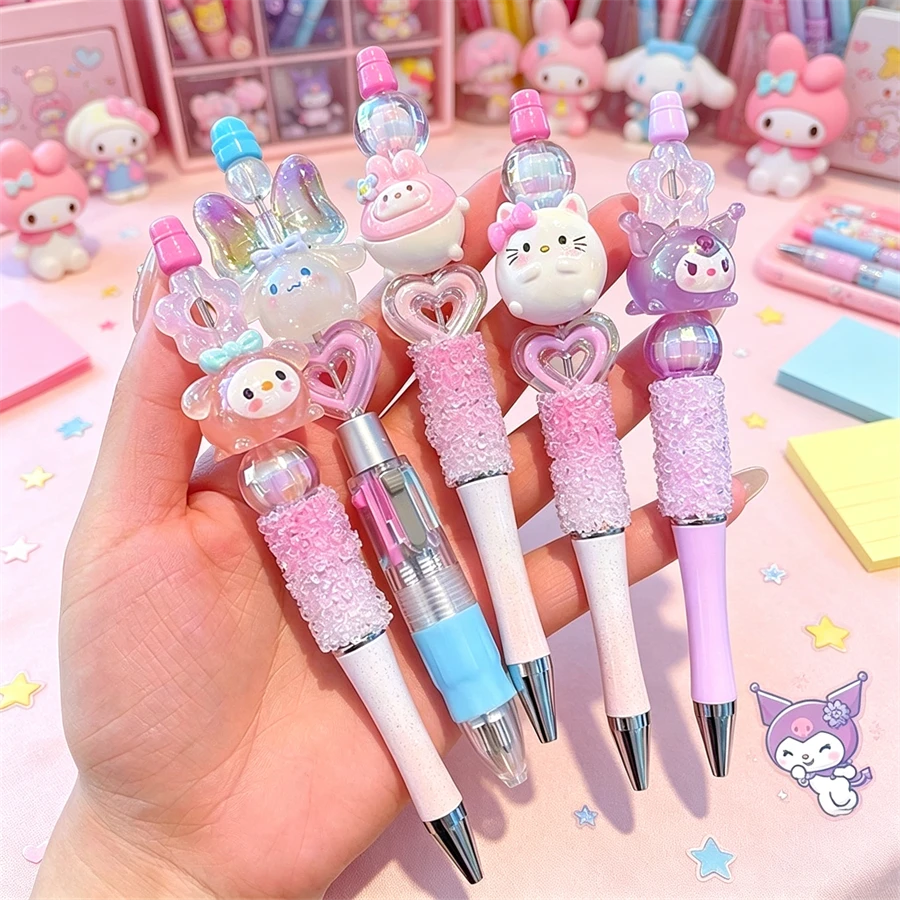Sanrio 1/支 Hello Kitty、Kuromi、Cinnamoroll、My Melody 水晶閃亮水鑽旋轉中性筆，可愛夢幻雷射酷 Lumière 原子筆，生日禮物、情人節、婚禮、旅行配件、繪圖、書寫、書籍、開學、畢業、假期派對，適合所有季節 - 卡通 - 查看 1