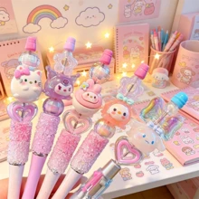 Sanrio 1/支 Hello Kitty、Kuromi、Cinnamoroll、My Melody 水晶閃亮水鑽旋轉中性筆，可愛夢幻雷射酷 Lumière 原子筆，生日禮物、情人節、婚禮、旅行配件、繪圖、書寫、書籍、開學、畢業、假期派對，適合所有季節 - 卡通 - 查看 12