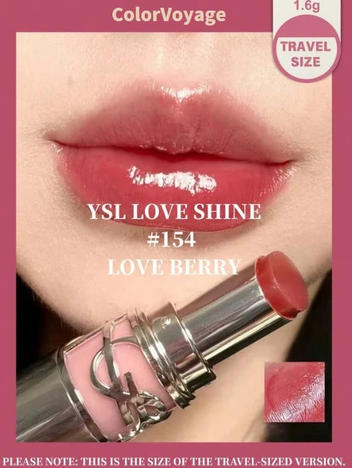 [Travel Size-#154-1.6g]YSL LOVESHINE154 - LOVE BERRY 1.5g Lipstick - #154-1.6g - View 1