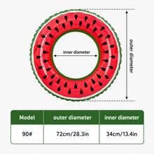 Children & Adult Watermelon Swim Ring, Inflatable Pool Float, Suitable For Women, Girls, Boys, Summer Pool, Beach, Party, Water Sports - Red - View 9