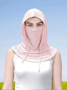 Unisex Ice Silk Head Cover, UV Protection - Full Face Coverage, UV Protection, Suitable For Cycling - Breathable, Seamless, Adjustable Drawstring Neck Guard, With Ear Covers, Suitable For Motorcycle, Bicycle, Fishing And Other Activities - Multicolor - View 13