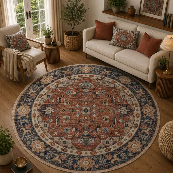 Washable Scandinavian Rugs – Nordic Designs For Modern Homes - Perfect For Living Room, Bedroom, Hallway, Kitchen - Indoor And Outdor Carpet | Non-Slip Backing
