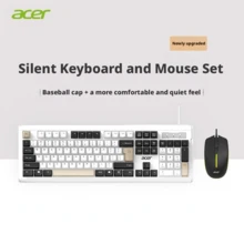 Acer Wireless Keyboard And Mouse Set. Easy To Use, Quiet Office Work, Membrane Keyboard, Good Typing Feel, Desktop Computer Dedicated Keyboard And Mouse. - View 10