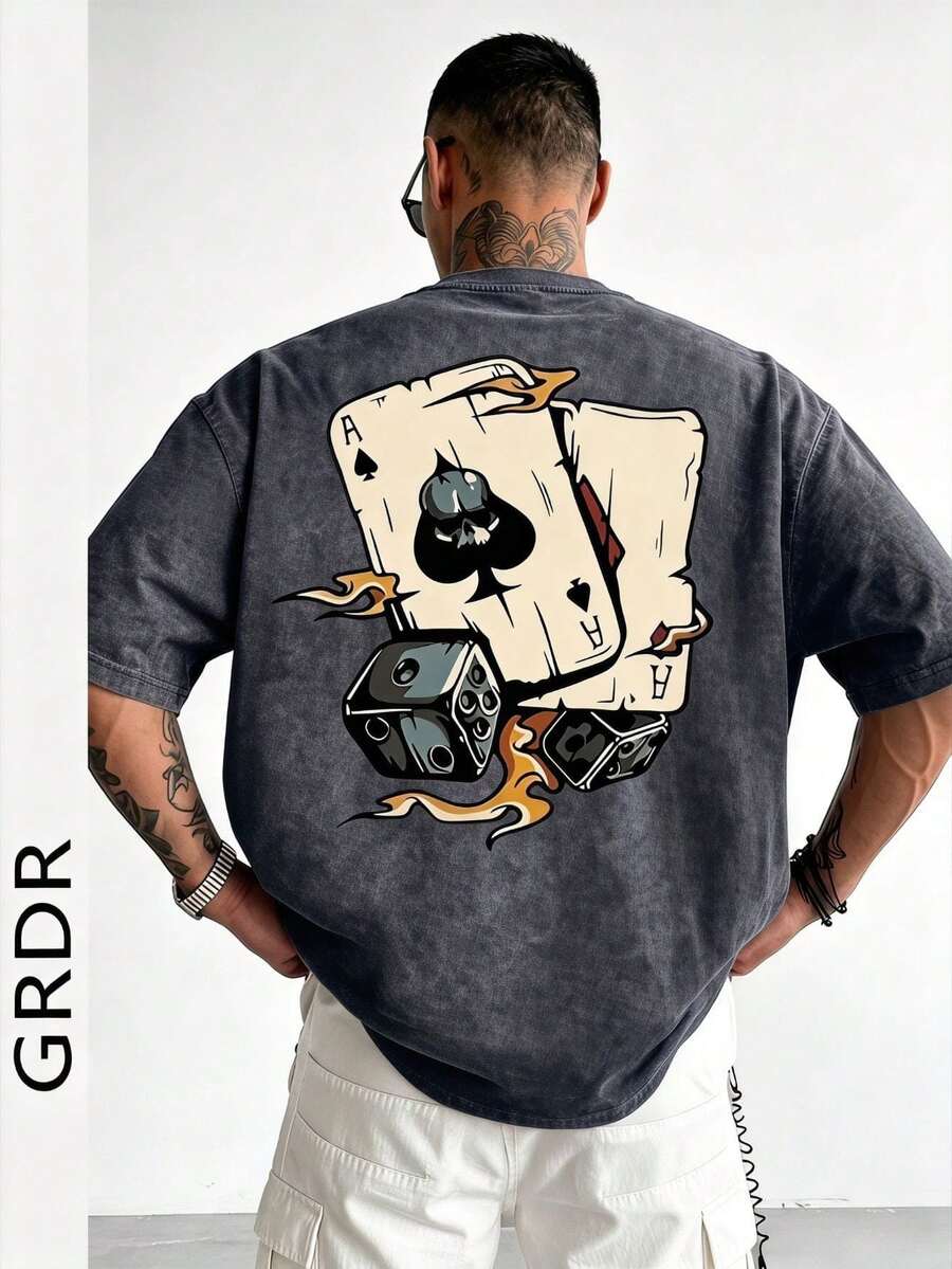 GRDR 男士时尚宽松短袖T恤 | 精致设计 | 夏季必备 | 百搭易配 | 展现你的风格