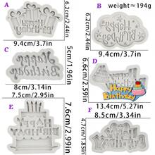 1pc Silicone Fondant Cake Candle Decoration Accessory Baking Mold, For Making Birthday Cake Decorations And Accessory Gifts - View 5