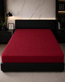 100% Waterproof Mattress Protector With All-Around Elastic - All Sizes - 紅色 - 查看 4