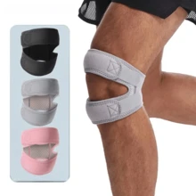 1pc Adjustable Sports Knee Support With Dual Patella & Patellar Tendon Support Pad, Open-Style Knee Brace - Multicolor - View 1