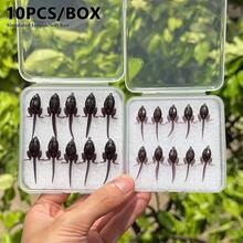 50入軟質小/大餌魚附鉤 - 逼真浮水動作路亞 - TPE材質適用於淡水與鹹水 - 深色人造魚餌 - 飛釣與釣竿釣魚，路亞餌 - 彩色 - 查看 7